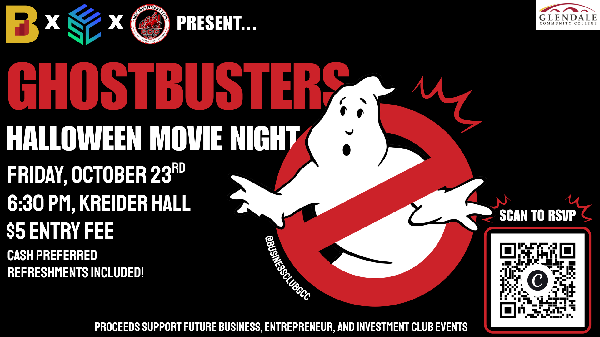 Ghostbusters: Halloween Movie Night Fundraiser